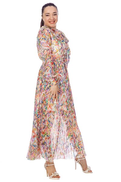 Rochie boho plisata vaporoasa eleganta
